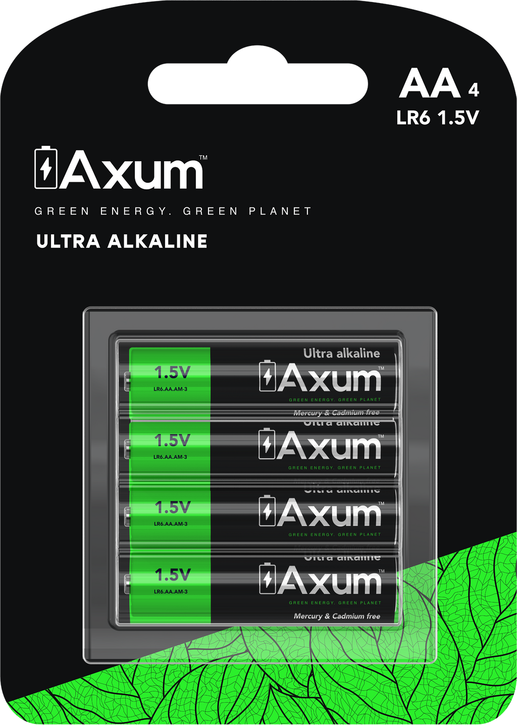 Axum Ultra Alkaline AA Batteries 4-Pack - LR6
